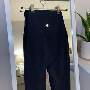 Lululemon velvet panel leggings